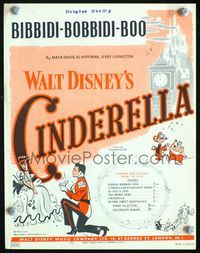 2k543 CINDERELLA English movie sheet music '50 Walt Disney classic romantic fantasy cartoon!