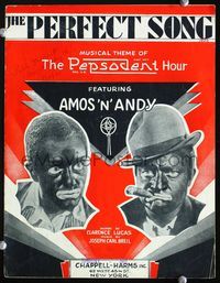 2k695 PERFECT SONG movie sheet music '29 Amos 'n' Andy's theme from radio program, great image!