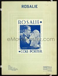 2k714 ROSALIE movie sheet music '37 romantic close up of Nelson Eddy & sexy Eleanor Powell!