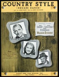 2k776 WELCOME STRANGER movie sheet music '47 Bing Crosby, Joan Caulfield, Barry Fitzgerald