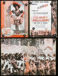 2k354 TONIGHT & EVERY NIGHT Spanish movie program book '44 super sexy Rita Hayworth!