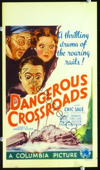 2k009 DANGEROUS CROSSROADS movie mini window card '33 Charles 'Chic' Sale, Jackie Searl