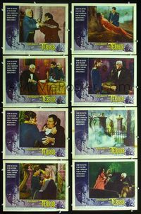 2n296 TERROR 8 lobby cards '63 great images of Boris Karloff & young Jack Nicholson, Roger Corman