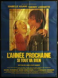 2u507 NEXT YEAR IF ALL GOES WELL French 1p '81 great c/u of Isabelle Adjani & Lhermitte in shower!