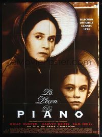 2u524 PIANO French one-panel '93 Holly Hunter, Harvey Keitel, Anna Paquin, Sam Neill, photo by SKT!