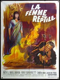 2u539 REPTILE French one-panel '66 Hammer, snake woman Noel Willman, wild different art by Grinsson!