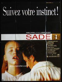 2u546 SADE French one-panel '00 Benoit Jacquot, Daniel Auteuil, Marianne Denicourt, Cabrol design!