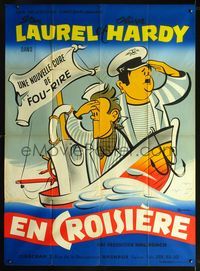 2u550 SAPS AT SEA French 1panel R50s great art of sailors Stan Laurel & Oliver Hardy by Bohle, Roach