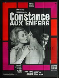 2u590 WEB OF FEAR French one-panel '63 Francois Villiers' Constance aux enfers, sexy Michele Morgan!