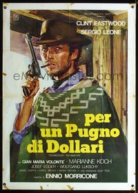 2u138 FISTFUL OF DOLLARS Italian one-panel R76 most dangerous Clint Eastwood by Casaro, Sergio Leone