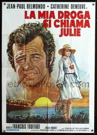 2u216 MISSISSIPPI MERMAID Italian 1p R74 Francois Truffaut's La Sirene du Mississippi, Crovato art!