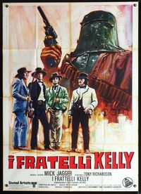 2u223 NED KELLY Italian one-panel '70 Tony Richardson, Mick Jagger, cool completely different art!