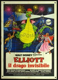 2u238 PETE'S DRAGON Italian one-panel '78 Walt Disney, Helen Reddy, cool different artwork image!