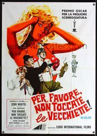 2u243 PRODUCERS Italian 1panel '67 Mel Brooks, Zero Mostel, Kenneth Mars, different art by Deseta!