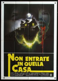 2u244 PROM NIGHT Italian one-panel poster '80 really cool completely different art by E. Sciotti!