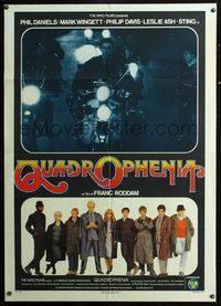 2u245 QUADROPHENIA Italian 1panel '80 The Who & Sting, rock & roll, different image on motorcycle!