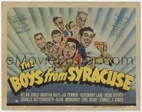 2v355 BOYS FROM SYRACUSE TC '40 great art of Allan Jones, Martha Raye & other stars in chariot!