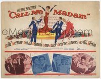 2v361 CALL ME MADAM title lobby card '53 Ethel Merman & Donald O'Connor sing Irving Berlin songs!