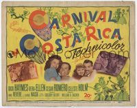 2v366 CARNIVAL IN COSTA RICA title card '47 art of Dick Haymes & Vera-Ellen in Central America!