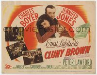 2v379 CLUNY BROWN TC '46 Charles Boyer holds pretty Jennifer Jones, directed by Ernst Lubitsch!