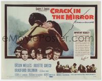 2v385 CRACK IN THE MIRROR TC '60 Orson Welles, Bradford Dillman, Juliette Greco, all in dual roles!