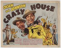 2v387 CRAZY HOUSE title card R48 Ole Olsen & Chic Johnson with sexy Cass Daley & Martha O'Driscoll!