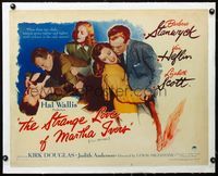 2y346 STRANGE LOVE OF MARTHA IVERS linen half-sheet '46 Barbara Stanwyck, Van Heflin, Lizabeth Scott