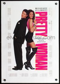 2y293 PRETTY WOMAN linen special 18x27 '90 sexy prostitute Julia Roberts loves wealthy Richard Gere!