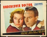 3b662 UNDERCOVER DOCTOR lobby card '39 great romantic close up of Lloyd Nolan and Heather Angel!