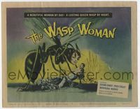 3b238 WASP WOMAN TC '59 most classic art of Roger Corman's lusting human-headed insect queen!