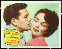 3b678 WE WERE STRANGERS lobby card #5 '49 super close up of sexy Jennifer Jones & John Garfield!