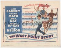 3b240 WEST POINT STORY title lobby card '50 dancing cadet James Cagney, Virginia Mayo, Doris Day