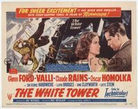 3b244 WHITE TOWER title card '50 great art of Glenn Ford staring into Alida Valli's eyes & falling!