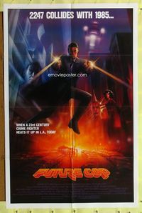 3g902 TRANCERS one-sheet '85 Charles Band, Tim Thomerson, Helen Hunt, cool futurisic sci-fi art!