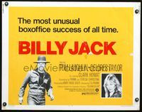 3h345 BILLY JACK half-sheet movie poster R73 Tom Laughlin in the title role, Delores Taylor