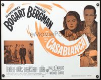 3h365 CASABLANCA REPRODUCTION 1/2sh R56 Humphrey Bogart, Ingrid Bergman, Michael Curtiz classic!