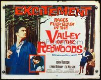 3h655 VALLEY OF THE REDWOODS 1/2sh'60 Ed Nelson standing with a gun & running with sexy Lynn Bernay!