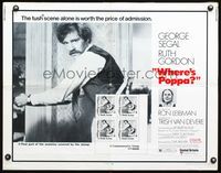 3h662 WHERE'S POPPA half-sheet poster '70 George Segal, Ruth Gordon, Ron Leibman, Trish Van Devere