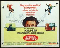 3h671 WORLD OF HENRY ORIENT half-sheet poster '64 Peter Sellers, Paula Prentiss, Angela Lansbury