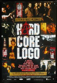 3p334 HARD CORE LOGO one-sheet movie poster '96 punk rock documentary, Joey Ramone!