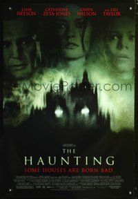 3p340 HAUNTING DS one-sheet poster '99 Liam Neeson, Catherine Zeta-Jones, Lili Taylor, creepy house!