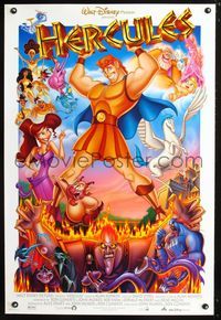 3p347 HERCULES DS one-sheet movie poster '97 Walt Disney Ancient Greece fantasy cartoon!