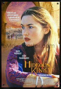 3p349 HIDEOUS KINKY one-sheet '98 Gilles MacKinnon, close-up of pretty Kate Winslet, cool scenery!