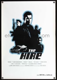 3p351 HIRE one-sheet movie poster '01 cool BMW short commercials, neat poster design!