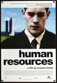 3p364 HUMAN RESOURCES DS one-sheet poster '99 Ressources humaines, Laurent Cantet, Jalil Lespert!