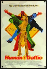 3p365 HUMAN TRAFFIC DS one-sheet '99 John Simm, Lorraine Pilkington, Shaun Parkes, cool image!