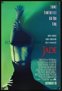 3p388 JADE DS advance one-sheet movie poster '95 super sexy image of Linda Fiorentino in nightie!