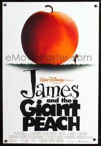 3p390 JAMES & THE GIANT PEACH DS one-sheet movie poster '96 Walt Disney animated fantasy cartoon!