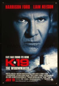 3p401 K-19: THE WIDOWMAKER advance 1sheet '02 close-up of Russian submarine captian Harrison Ford!