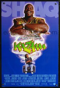 3p402 KAZAAM DS one-sheet movie poster '92 great image of NBA star Shaquille O'Neal as magic genie!